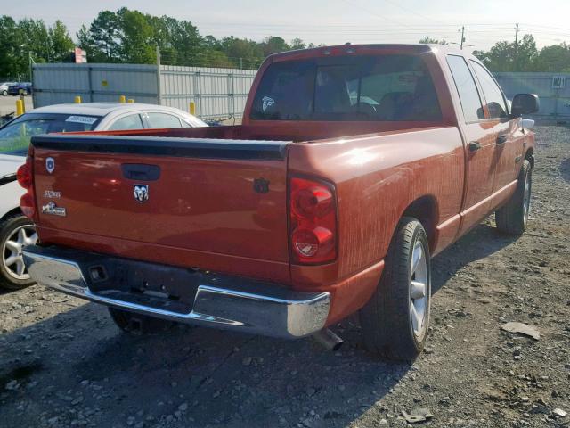 1D7HA18238S545739 - 2008 DODGE RAM 1500 S ORANGE photo 4