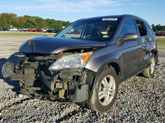 5J6RE4H71BL086240 - 2011 HONDA CR-V EXL BROWN photo 2