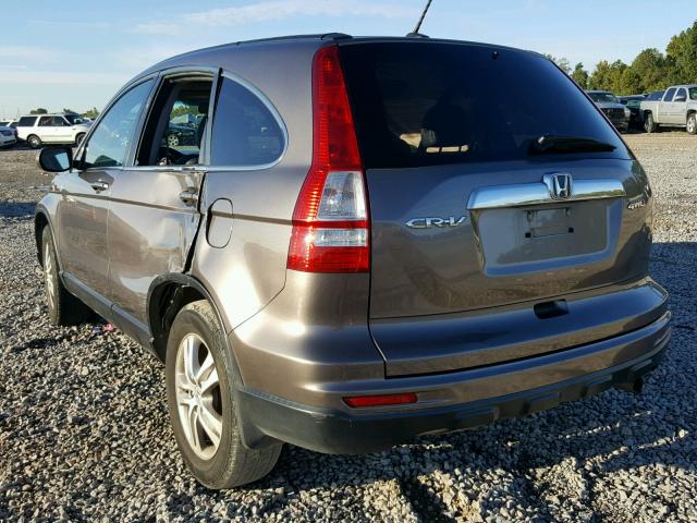 5J6RE4H71BL086240 - 2011 HONDA CR-V EXL BROWN photo 3