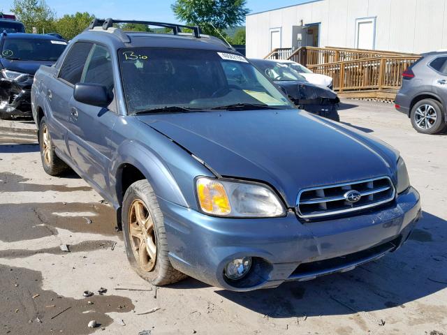 4S4BT62C257102372 - 2005 SUBARU BAJA SPORT BLUE photo 1