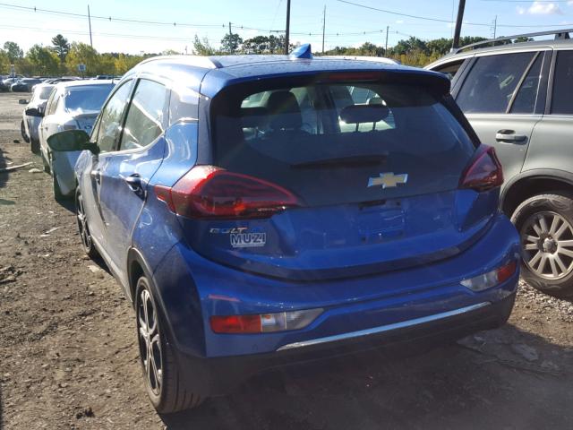 1G1FX6S07H4177003 - 2017 CHEVROLET BOLT EV PR BLUE photo 3