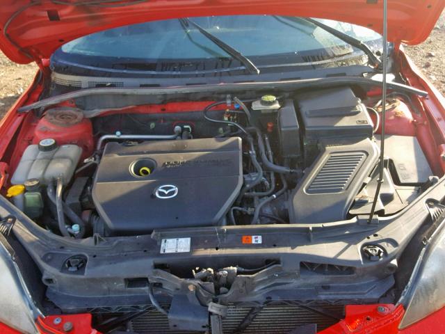 JM1BK34F381167686 - 2008 MAZDA 3 I RED photo 7