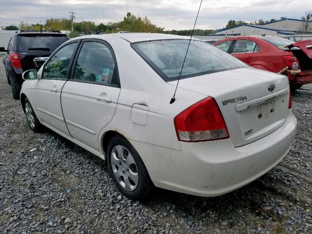 KNAFE122175451318 - 2007 KIA SPECTRA EX WHITE photo 3