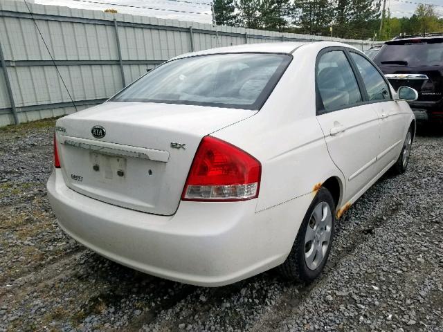 KNAFE122175451318 - 2007 KIA SPECTRA EX WHITE photo 4