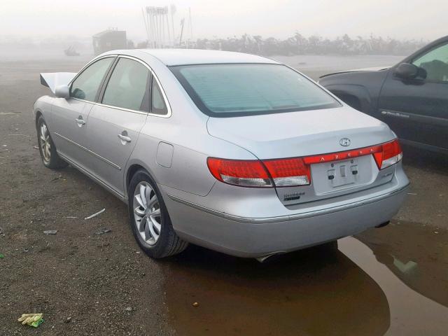 KMHFC46F96A117725 - 2006 HYUNDAI AZERA SE SILVER photo 3