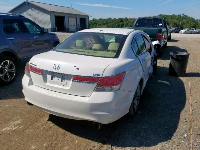 1HGCP3F82CA028342 - 2012 HONDA ACCORD EXL WHITE photo 4