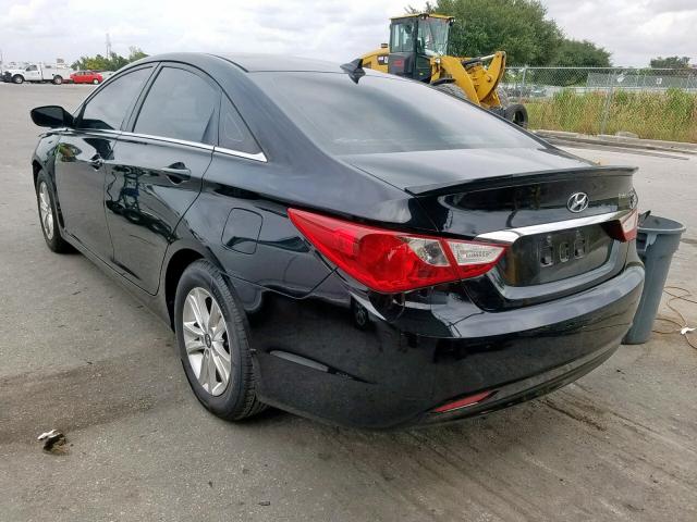 5NPEB4AC1CH429848 - 2012 HYUNDAI SONATA GLS BLACK photo 3