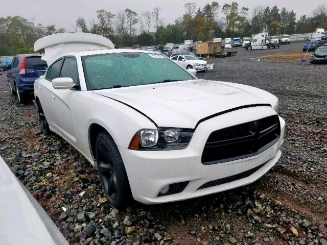 2C3CDXHGXEH122125 - 2014 DODGE CHARGER SX WHITE photo 1