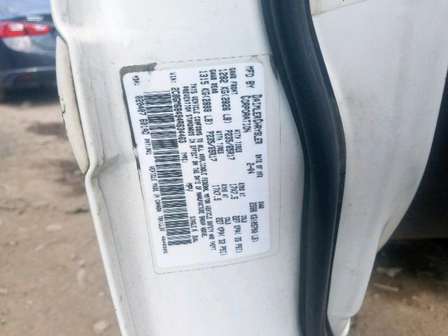 2C8GM68494R634463 - 2004 CHRYSLER PACIFICA WHITE photo 10