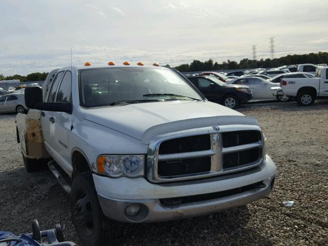 3D7MS48C55G700543 - 2005 DODGE RAM 3500 S WHITE photo 1