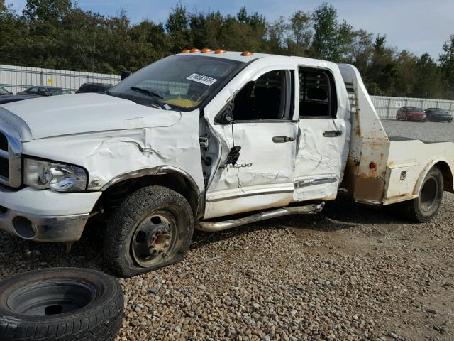 3D7MS48C55G700543 - 2005 DODGE RAM 3500 S WHITE photo 9