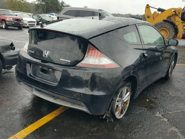 JHMZF1D41BS008607 - 2011 HONDA CR-Z BLACK photo 4