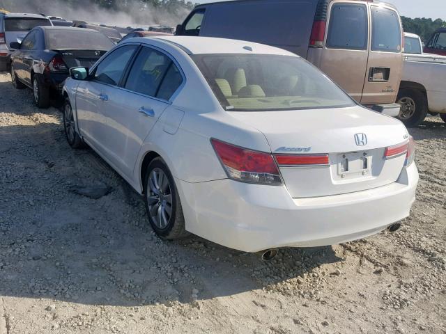 1HGCP3F80CA014780 - 2012 HONDA ACCORD EXL WHITE photo 3