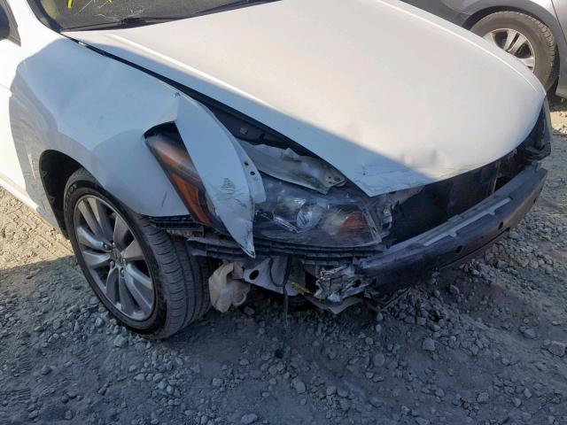 1HGCP3F80CA014780 - 2012 HONDA ACCORD EXL WHITE photo 9