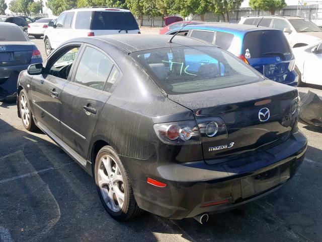 JM1BK324671756912 - 2007 MAZDA 3 S BLACK photo 3