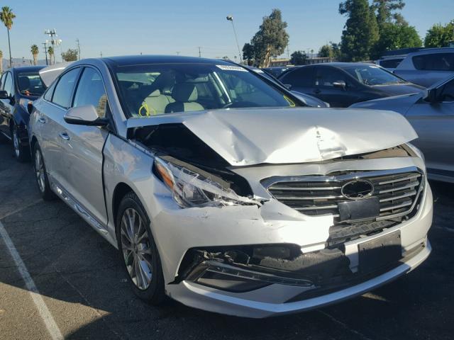 5NPE34AF1FH259857 - 2015 HYUNDAI SONATA SPO SILVER photo 1