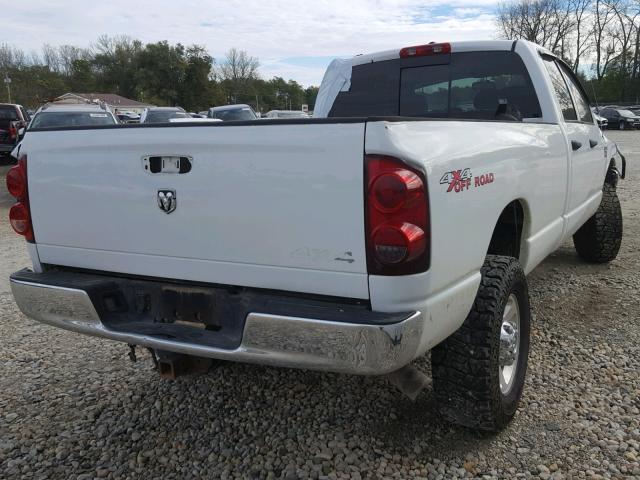 3D7KS28A08G231022 - 2008 DODGE RAM 2500 S WHITE photo 4