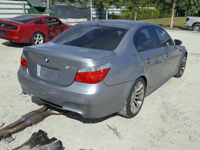 WBSNB93546B583786 - 2006 BMW M5 SILVER photo 4