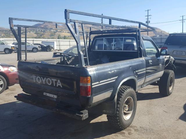 JT4RN01P2M0012578 - 1991 TOYOTA PICKUP 1/2 BLACK photo 4