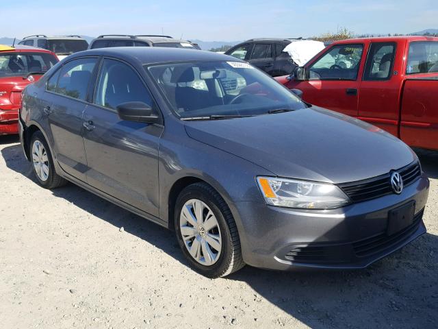 3VW2K7AJ4BM075218 - 2011 VOLKSWAGEN JETTA BASE GRAY photo 1