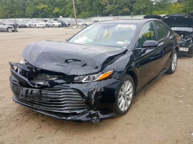 4T1B11HK7KU786288 - 2019 TOYOTA CAMRY L BLACK photo 2