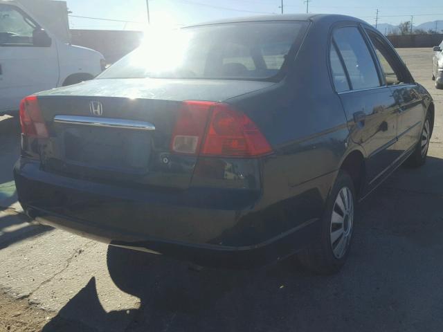 1HGES15241L043340 - 2001 HONDA CIVIC DX GREEN photo 4