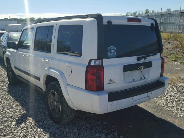 1J8HG48K37C600363 - 2007 JEEP COMMANDER WHITE photo 3