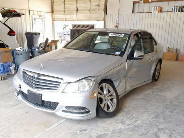 WDDGF4HB7EA952835 - 2014 MERCEDES-BENZ C 250 SILVER photo 2