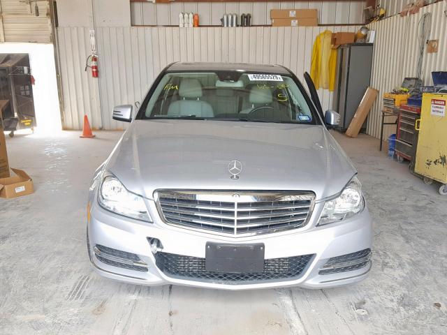 WDDGF4HB7EA952835 - 2014 MERCEDES-BENZ C 250 SILVER photo 9