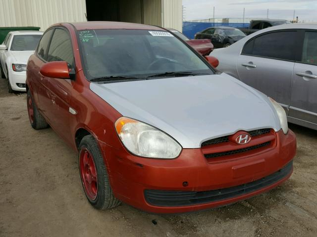 KMHCN35C38U100595 - 2008 HYUNDAI ACCENT BAS ORANGE photo 1