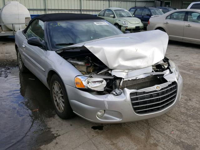 1C3EL55R14N269316 - 2004 CHRYSLER SEBRING LX SILVER photo 1