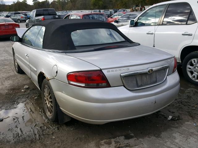 1C3EL55R14N269316 - 2004 CHRYSLER SEBRING LX SILVER photo 3