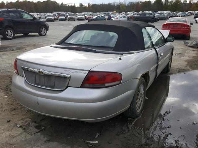 1C3EL55R14N269316 - 2004 CHRYSLER SEBRING LX SILVER photo 4