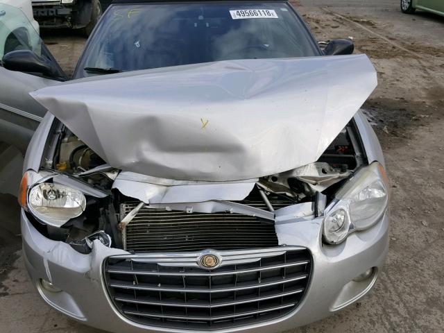 1C3EL55R14N269316 - 2004 CHRYSLER SEBRING LX SILVER photo 7