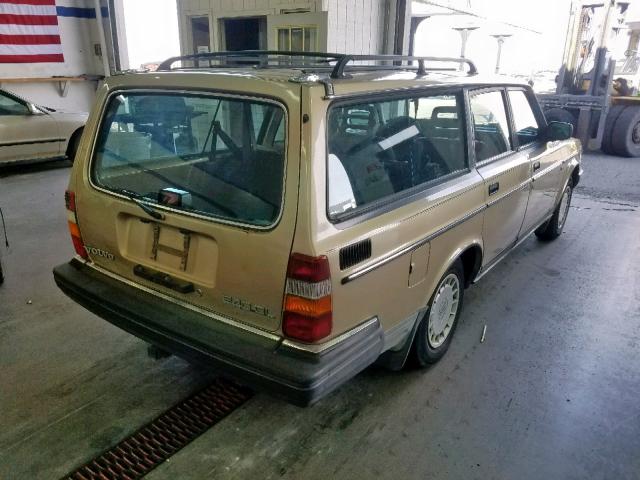 YV1AX8858G1698130 - 1986 VOLVO 245 DL GOLD photo 4