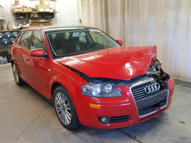 WAUNF78P97A124705 - 2007 AUDI A3 2.0 PRE RED photo 1