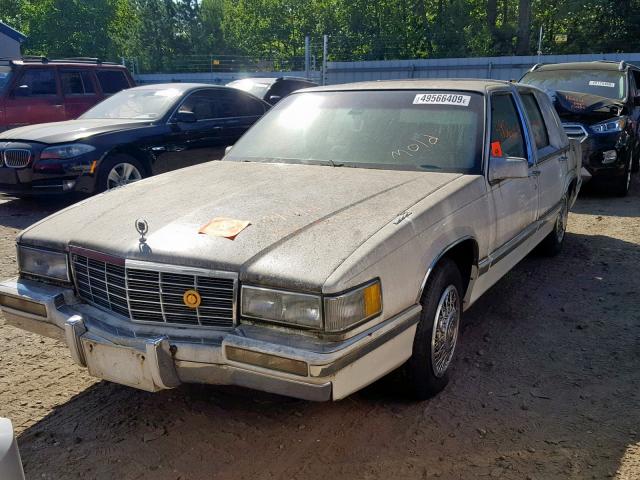 1G6CD53B4M4247051 - 1991 CADILLAC DEVILLE WHITE photo 2