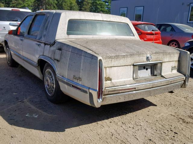 1G6CD53B4M4247051 - 1991 CADILLAC DEVILLE WHITE photo 3