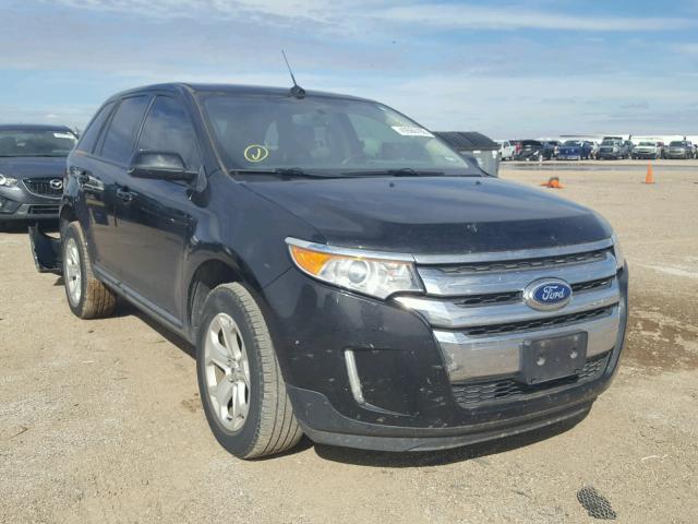 2FMDK4JC6EBA17740 - 2014 FORD EDGE SEL BLACK photo 1