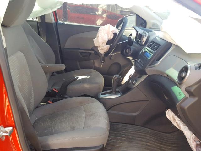 1G1JA5SH0F4161329 - 2015 CHEVROLET SONIC LS RED photo 5
