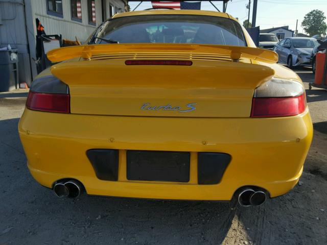 WP0AB29921S687838 - 2001 PORSCHE 911 TURBO YELLOW photo 9