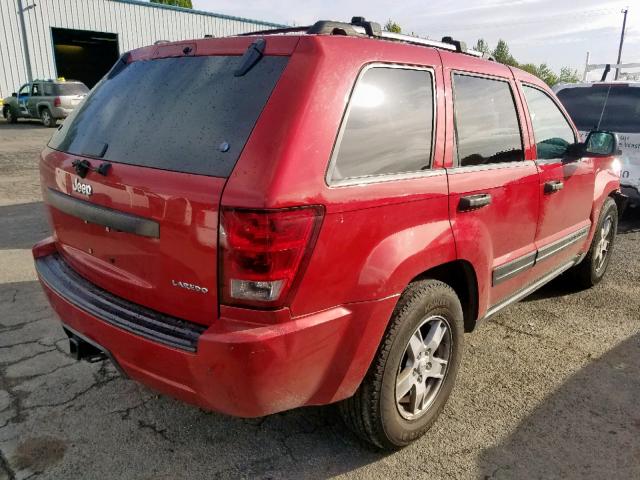 1J4GS48N95C505387 - 2005 JEEP GRAND CHER RED photo 4