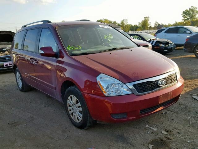 KNDMG4C78C6456441 - 2012 KIA SEDONA LX MAROON photo 1