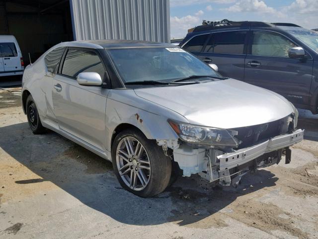 JTKJF5C76D3058183 - 2013 TOYOTA SCION TC GRAY photo 1