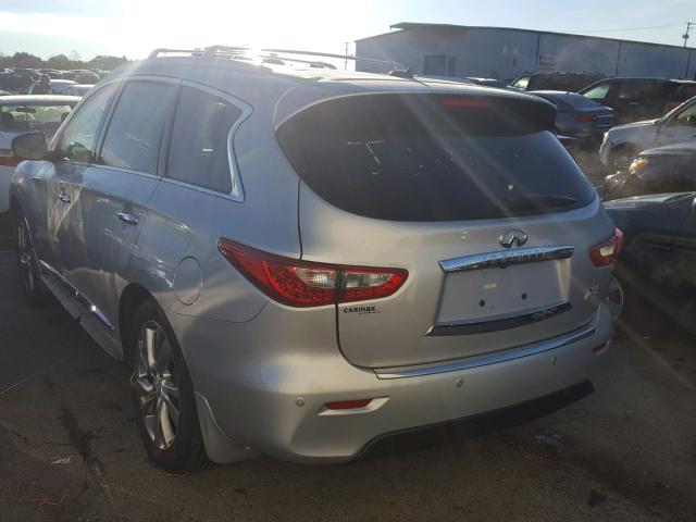 5N1AL0MM1DC353338 - 2013 INFINITI JX35 BASE SILVER photo 3