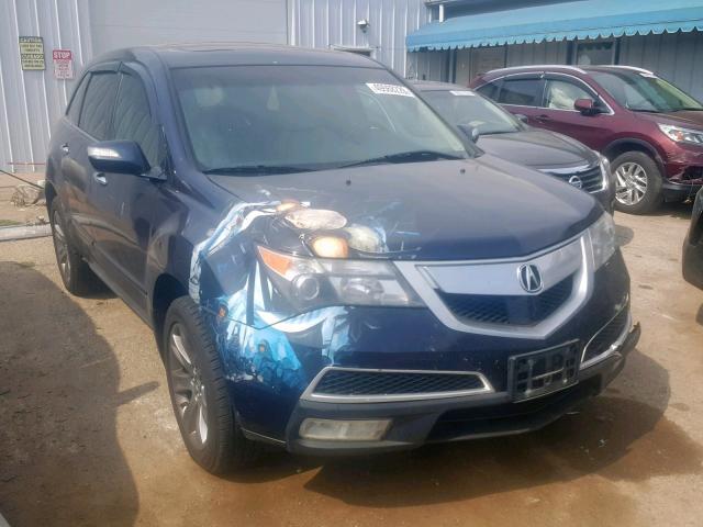 2HNYD2H75BH536570 - 2011 ACURA MDX ADVANC GRAY photo 1