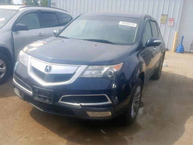 2HNYD2H75BH536570 - 2011 ACURA MDX ADVANC GRAY photo 2