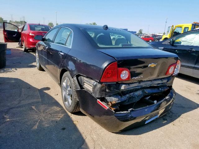 1G1ZC5E02CF183688 - 2012 CHEVROLET MALIBU 1LT BLACK photo 3