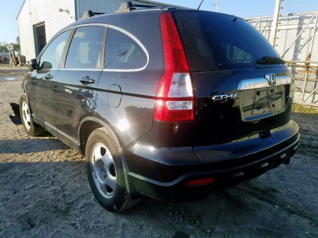 5J6RE48737L817046 - 2007 HONDA CR-V EXL BLACK photo 3