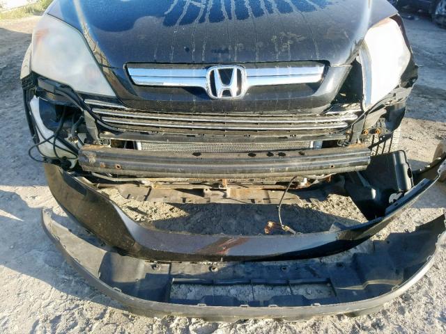 5J6RE48737L817046 - 2007 HONDA CR-V EXL BLACK photo 9